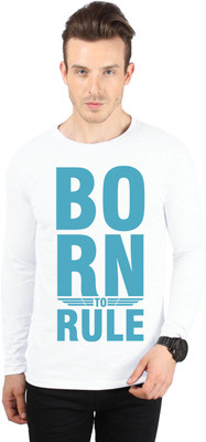 

SayItLoud Printed Men' Round Neck White T-Shirt