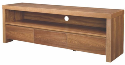 

Black Square Engineered Wood TV Entertainment Unit(Finish Color - Light brown)