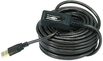 C&E  TV-out Cable 10 meter ( 33-feet. ) USB 2.0 Active Extension Cable [Personal Computers](Black, For Computer) at flipkart