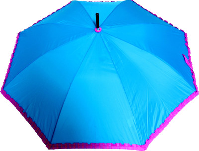 

Sun Brand Chick Blue Long Frill Umbrella Umbrella(Blue, Pink)