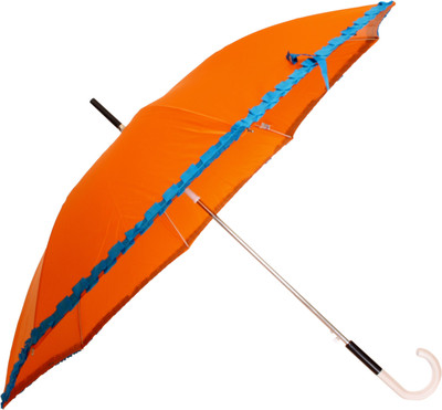 

Sun Brand Chick Orange Long Frill Umbrella Umbrella(Orange, Blue)