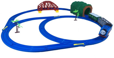 

Happy GiftMart HMC Thomas Train Battery Operated Set with Changeable Tracks + Bridge + Tunnel + Light Sound(Multicolor)
