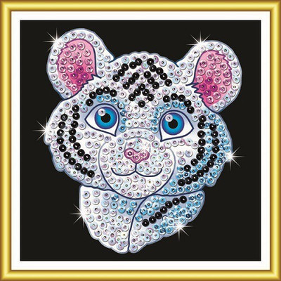 

Winning Moves SEQUIN ART ( White Tiger ) Sparkling Arts and Crafts Picture Kit, Creative Crafts