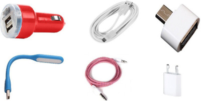 

nehSync AUX OTG, USB DOCK, LED ANDROID CHARGING CABLE COMBO Combo