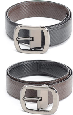 

Calvadoss Men Casual Black, Brown Texas Leatherite Reversible Belt