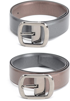 

Bizarro.in Men Formal Black, Brown Texas Leatherite Reversible Belt