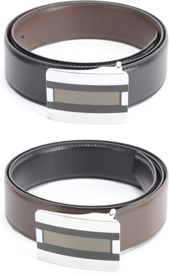 

Bizarro.in Men Casual Black, Brown Texas Leatherite Reversible Belt
