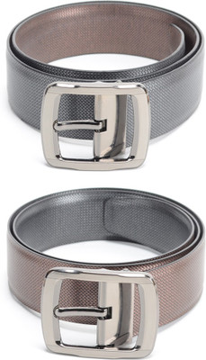 

Bizarro.in Men Formal Black, Brown Texas Leatherite Reversible Belt