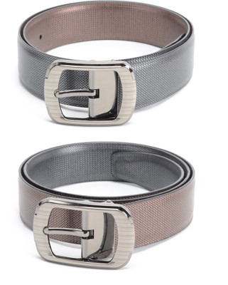 

Bizarro.in Men Formal Black, Brown Texas Leatherite Reversible Belt