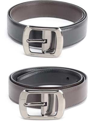 

Bizarro.in Men Formal Black, Brown Texas Leatherite Reversible Belt