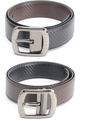 

Bizarro.in Men Formal Black, Brown Texas Leatherite Reversible Belt