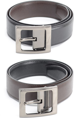 

Bizarro.in Men Formal Black, Brown Texas Leatherite Reversible Belt