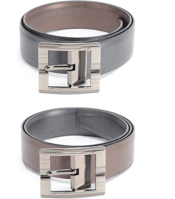 

Bizarro.in Men Formal Black, Brown Texas Leatherite Reversible Belt
