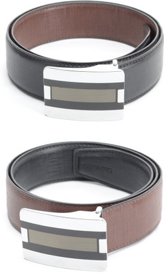 

Calvadoss Men Casual Black, Brown Texas Leatherite Reversible Belt