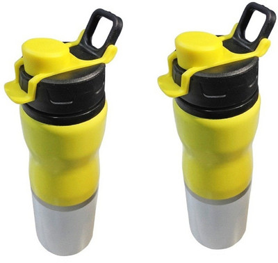 

Lavi shakeswell 700 ml Sipper(Pack of 2, Yellow, White), White;yellow