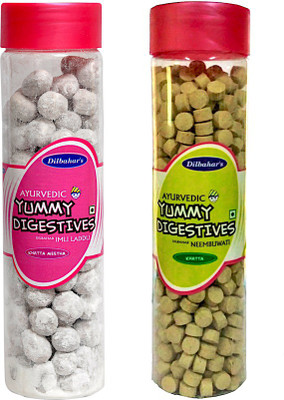 

Dilbahar Imli Laddu, Neembuwati Mint Mouth Freshener(Pack of 2)