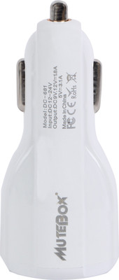 

MUTEBOX 3.1 amp Turbo Car Charger(White)