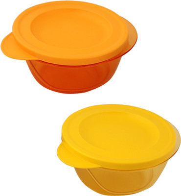 

Tupperware Style Divabowl - 450 ml, 450 ml Plastic Grocery Container(Pack of 2, Orange, Yellow)