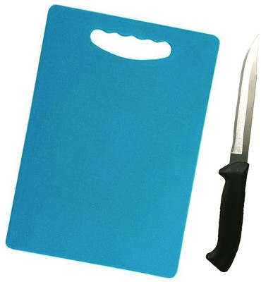 

Vivir Plastic Chopping Board With Knife - Unbreakable (Blue) PP (Polypropylene) Cutting Board(Blue)