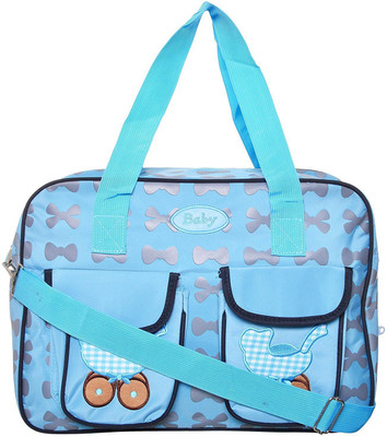 

Baby Bucket Baby Diaper Changing Mother bag Backpack Diaper bag(Blue)