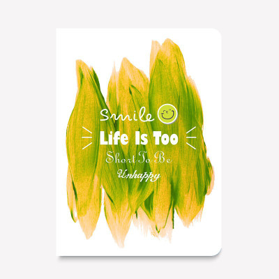 

inkFlap A5 Journal(FlapBook Premium Square Grid Notebook - Smile (Life is Too Short), White)