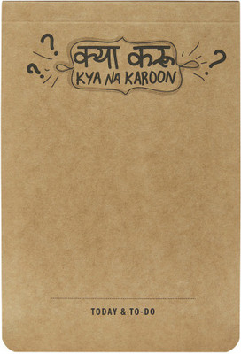 

LOOK WHAT HAPPENED A5 Note Pad(Look What happened A5 KYA NA KAROON Notepads (pack of 2), Brown, Pack of 2)