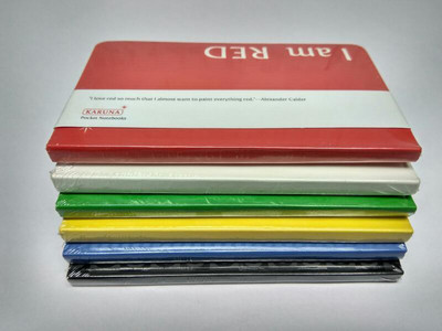 

karunavan A6 Diary(Journal, Multicolor, Pack of 400)