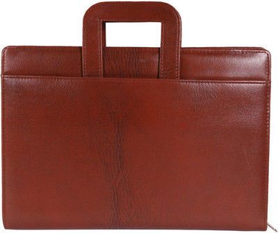 

AmazingHind Faux Leather Document Folder(Set Of 1, Brown)