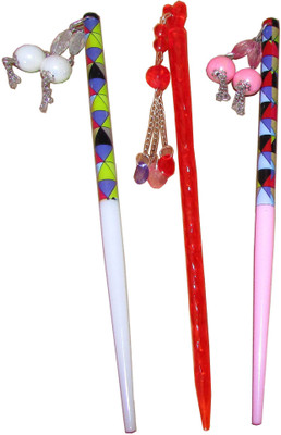 

Pankh Juda Stick Hair Accessory Set(Multicolor)