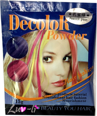 

Luv-Li Make Streaks At Home peacock shade Hair Color(Green)