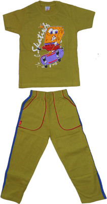 

Cute Raskals Boys Casual T-shirt T-shirt, Pyjama(Green