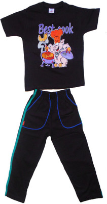 

Cute Raskals Kids Nightwear Boys Printed Cotton(Black Pack of 1