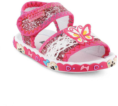 

KITTENS Girls Velcro Clogs(Red, Fuschia