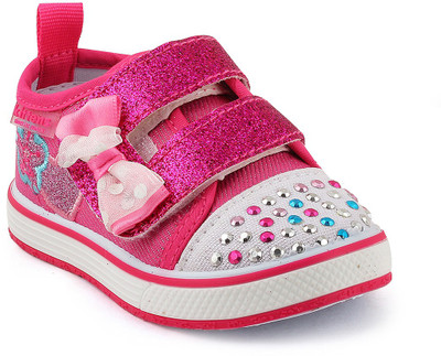 

KITTENS Girls Velcro Clogs(Pink, Fuschia