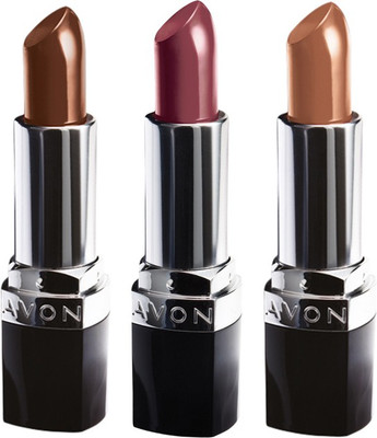

Avon Ultra Color Ignite Lipstick(set of 3 different color)(Iced Cocoa, Cherry Jubilee, Lasting Kiss, 11.4 g)