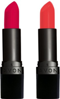 

Avon Anew True Color Perfectly Matte Lipstick (set of 2)(Ruby Kiss - Coral Fever, 8 g)