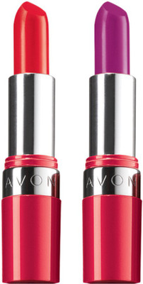 

Avon Anew ExtraLasting Lipstick (set of 2)(crimson red - stay put plum, 7.2 g)