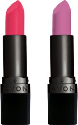 

Avon Anew True Color Perfectly Matte Lipstick (set of 2)(Vibrant Melon - Ideal Lilac, 8 g)