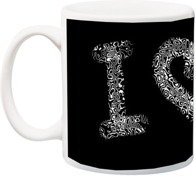 

ME&YOU Gift for Husband/Wife/Boyfriend/Girlfriend/lover;Heart I Love You Black HD Printed Ceramic Mug(325 ml), Multicolor