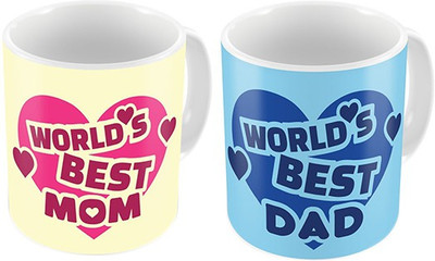 

Handcraftes Couple Combo Coffee mug Ceramic Mug(325 ml, Pack of 2), Multicolor
