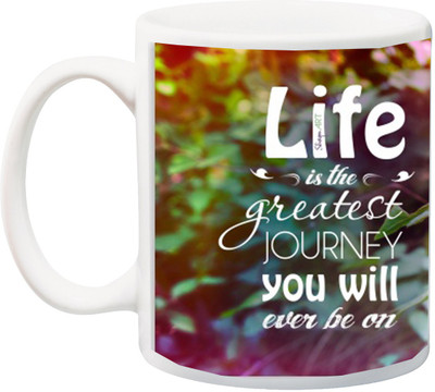 

ME&YOU Gift for Husband/Wife/Boyfriend/Girlfriend/lover;Life is the Greatest HD Printed Ceramic Mug(325 ml), Multicolor