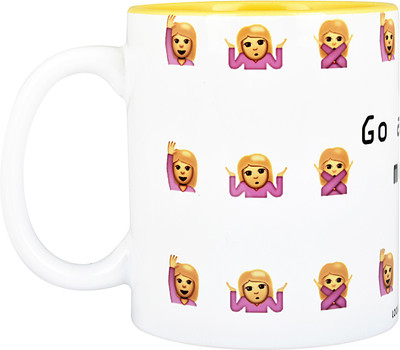 

LOOK WHAT HAPPENED MUG-ASKURMOM - 1 Ceramic Mug(350 ml), Multicolor