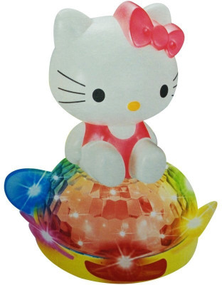 

HALO NATION Kitty Cat Bump and Go Spin Toy with Disco Lights and Sound(Multicolor)