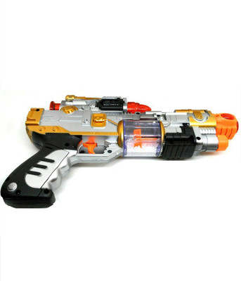 

HALO NATION Gun with Laser Sound Music Flashing Lights(Multicolor)