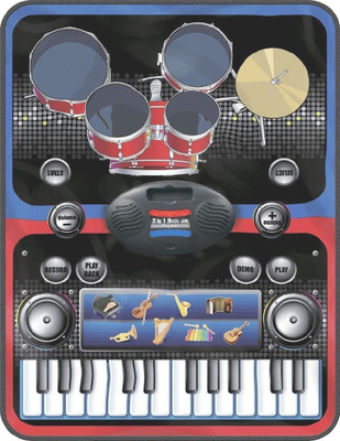 

Happy GiftMart ZIPPY MAT - 2 in 1 Musical Jam Playmat, Multi Color(Multicolor)