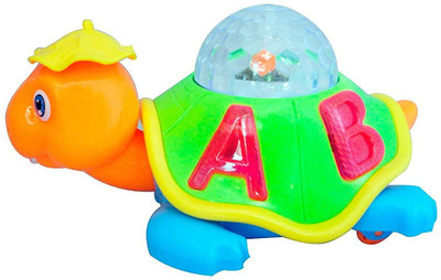 

HALO NATION Happy Turtle Toy, Moves in & Around With 3D Dream Lighting / Sound- Yellow, Green Multicolour(Multicolor)