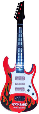 

HALO NATION Guitar Rockband Musical Instrument Red 53 CM(Multicolor)