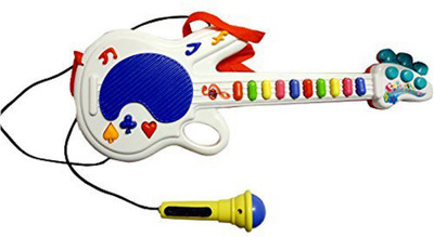 

HALO NATION Electronic Musical Guitar - Touch Guitar With Mic 10 musical keys(Multicolor)