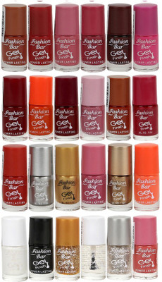 

Fashion Bar Nail Polish Long Wear Multicolor,(Pack of 12)