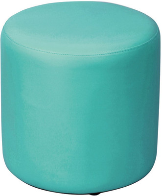 

Black Square Engineered Wood Standard Ottoman(Finish Color - Light Blue)